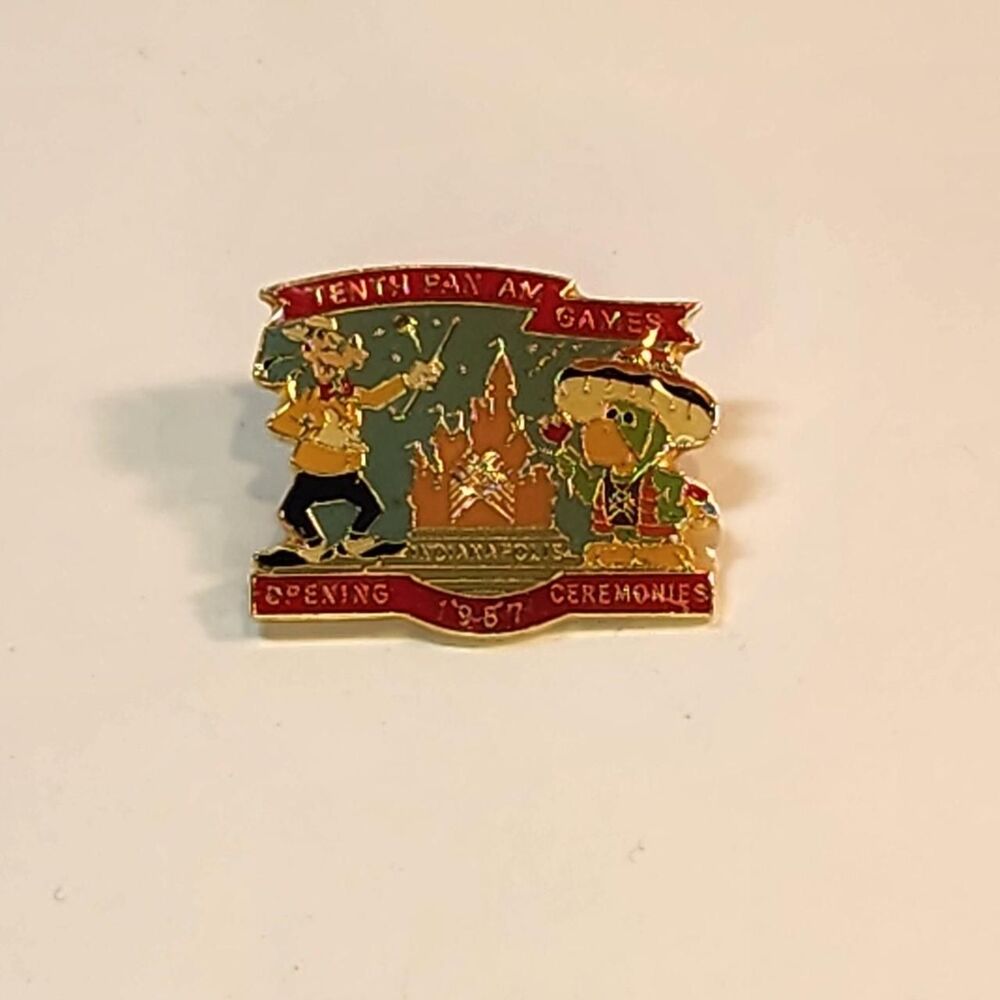Vintage 1987 Indianapolis Pan Am Games Opening Ceremonies Pin Disney
